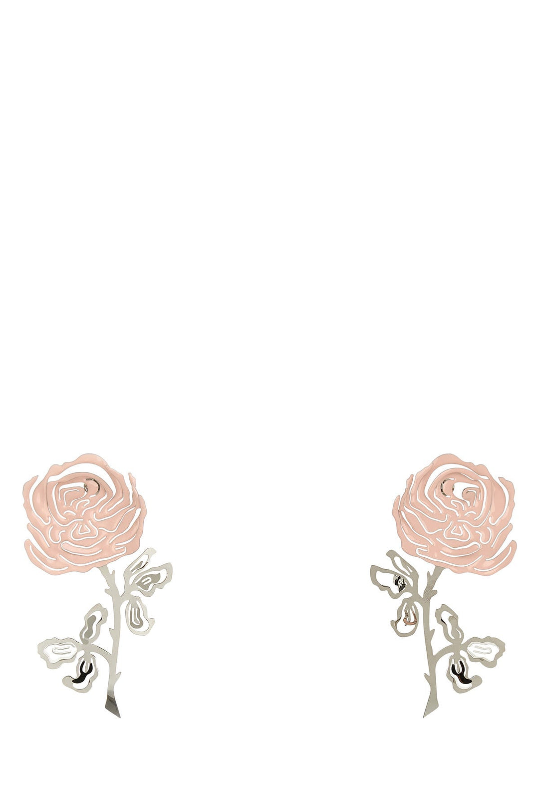 Two-tones metal earrings