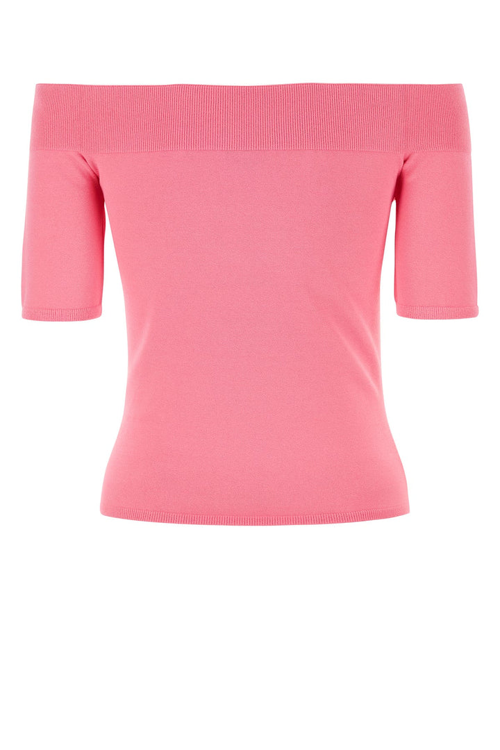 Pink viscose blend top