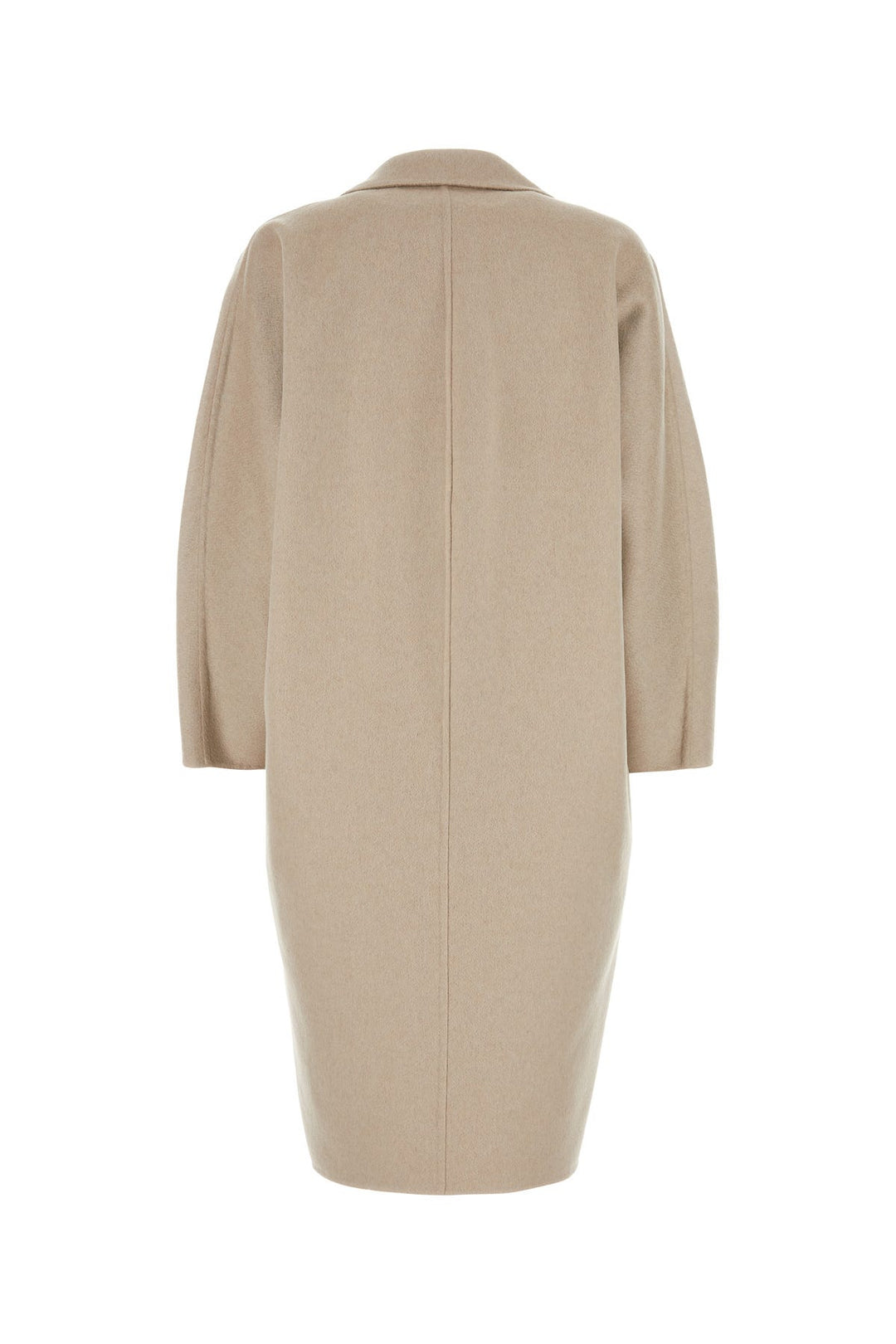 Sand cashmere oversize coat