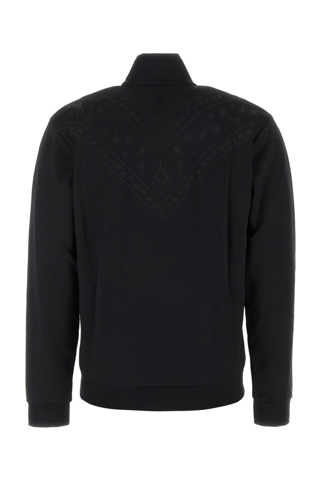 Black polyester blend sweatshirt