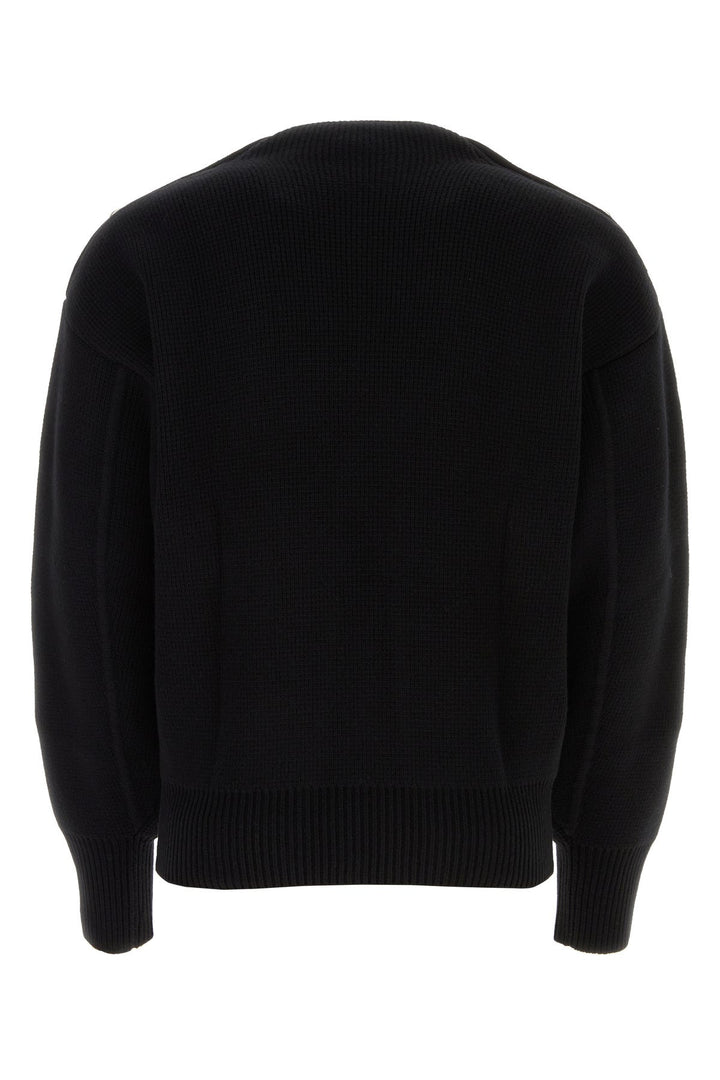 Black wool blend sweater