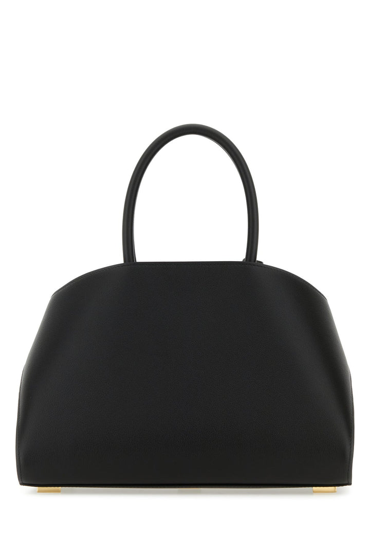 Black leather medium Hug handbag