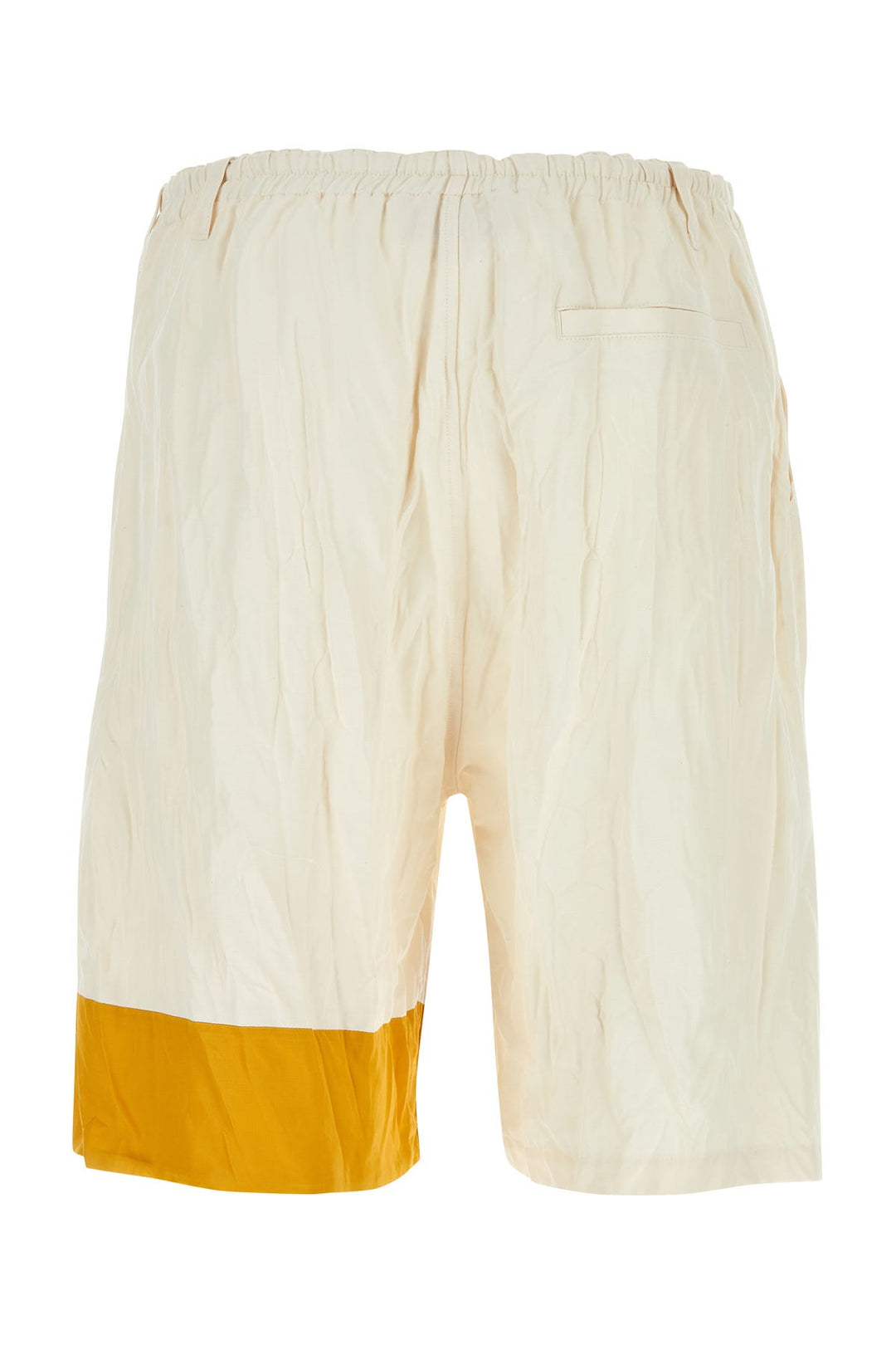 Ivory nylon blend bermuda shorts