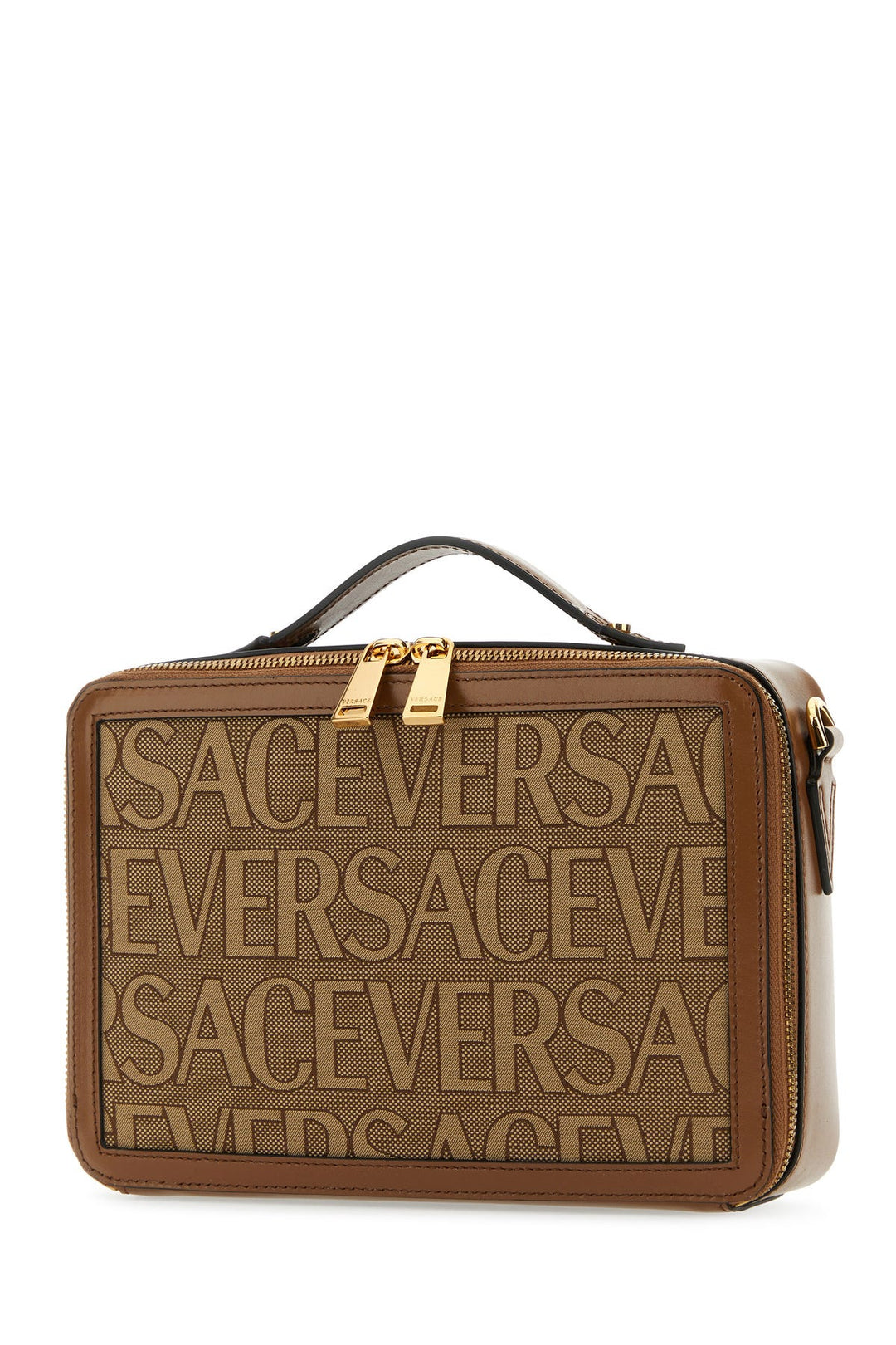 Embroidered canvas Versace Allover handbag