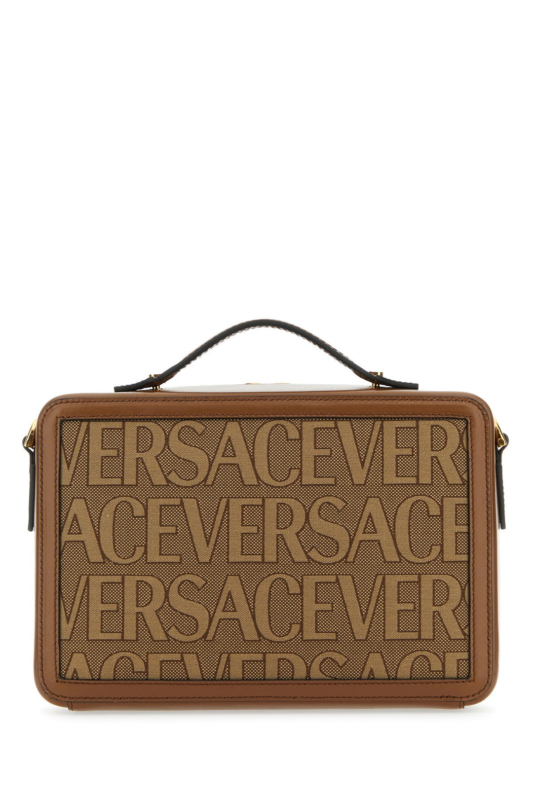 Embroidered canvas Versace Allover handbag