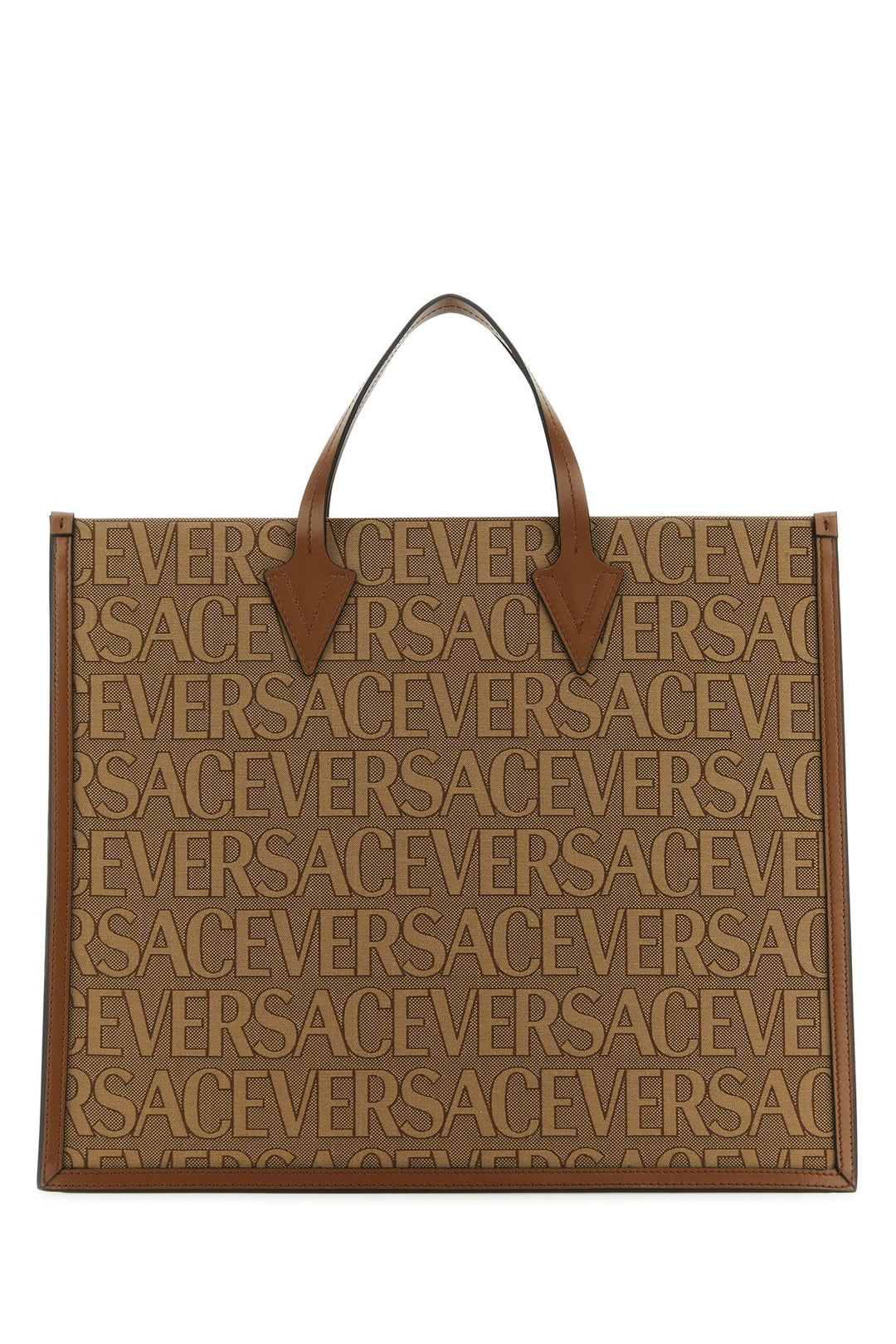 Embroidered canvas Versace Allover shopping bag