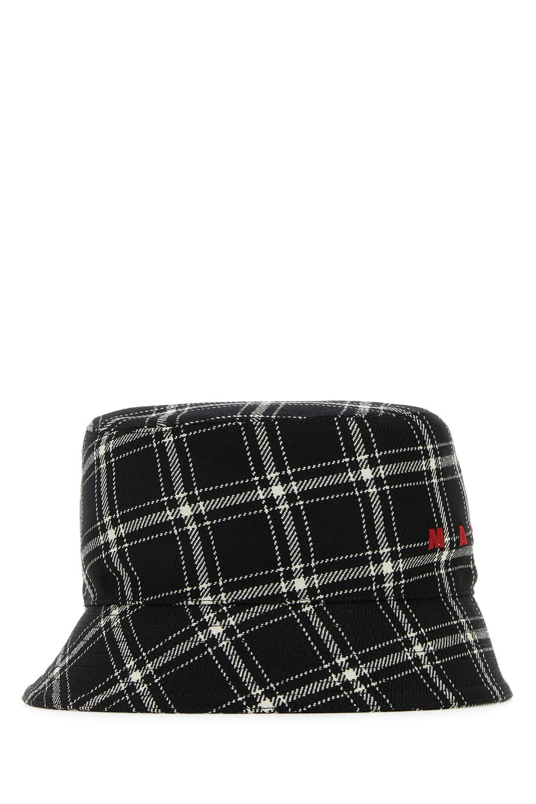 Embroidered wool bucket hat