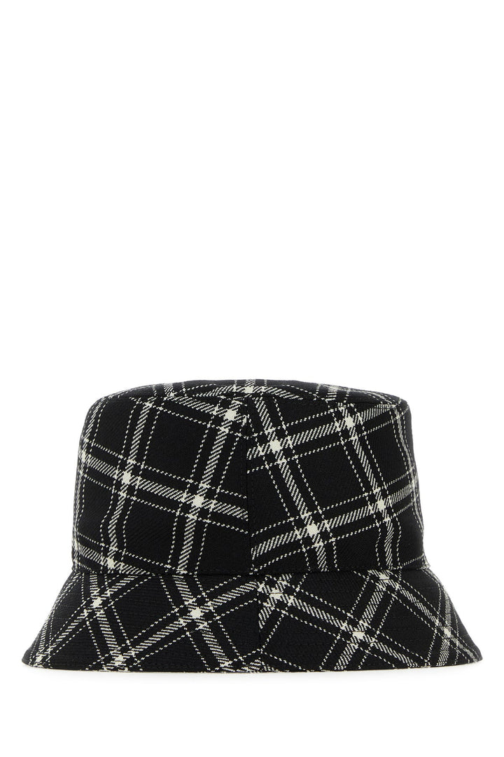 Embroidered wool bucket hat