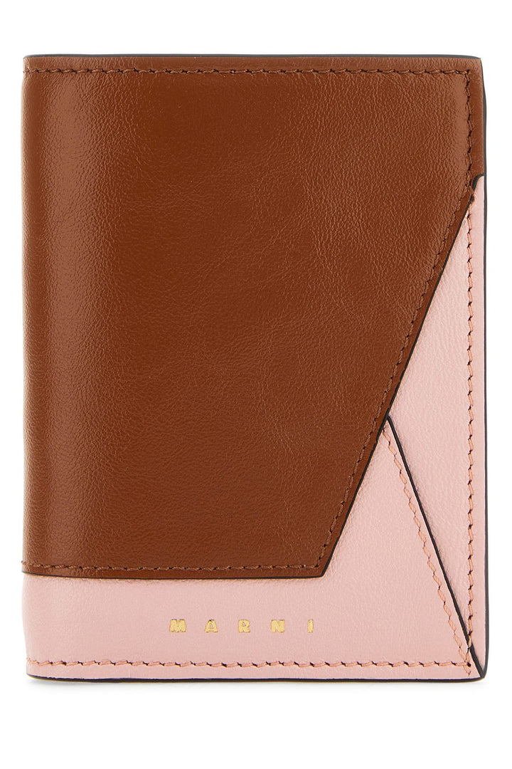 Two-tone leather wallet