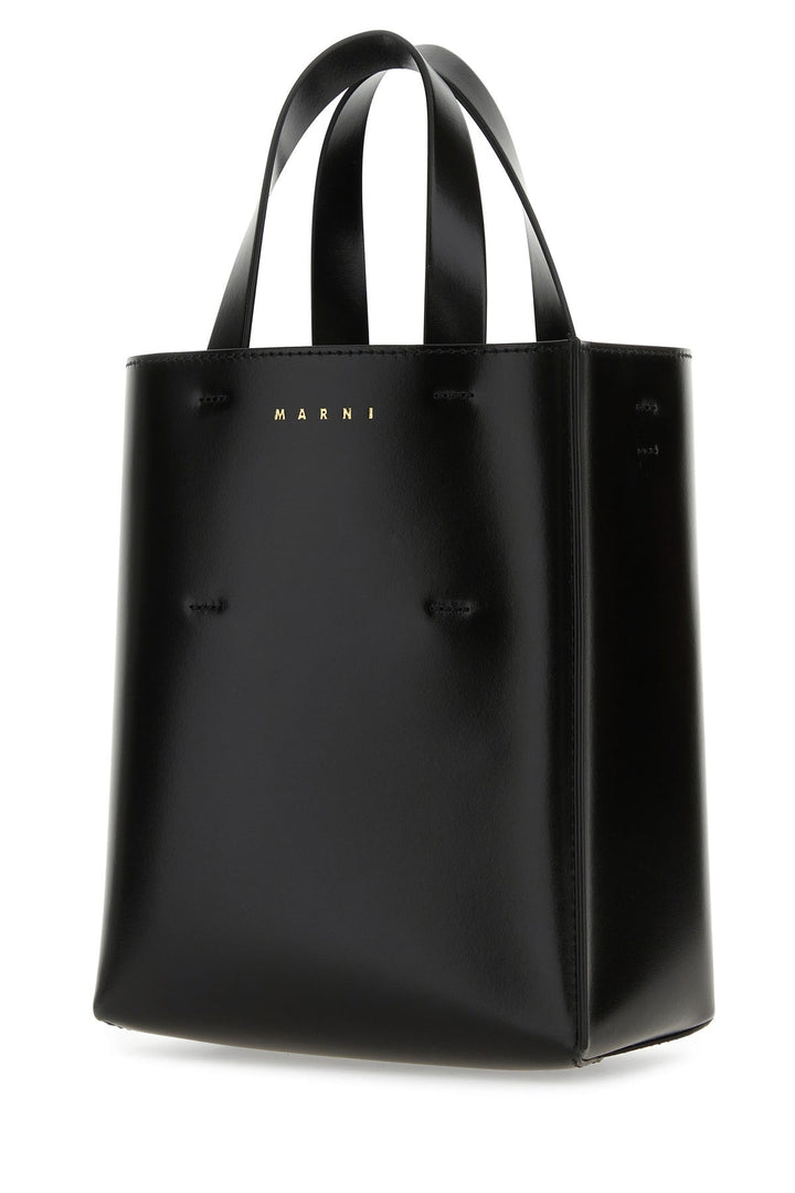 Black leather mini Museo handbag