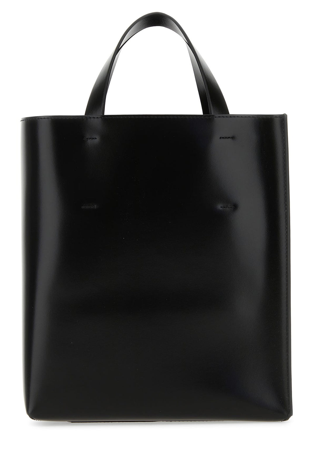 Black leather small Museo handbag