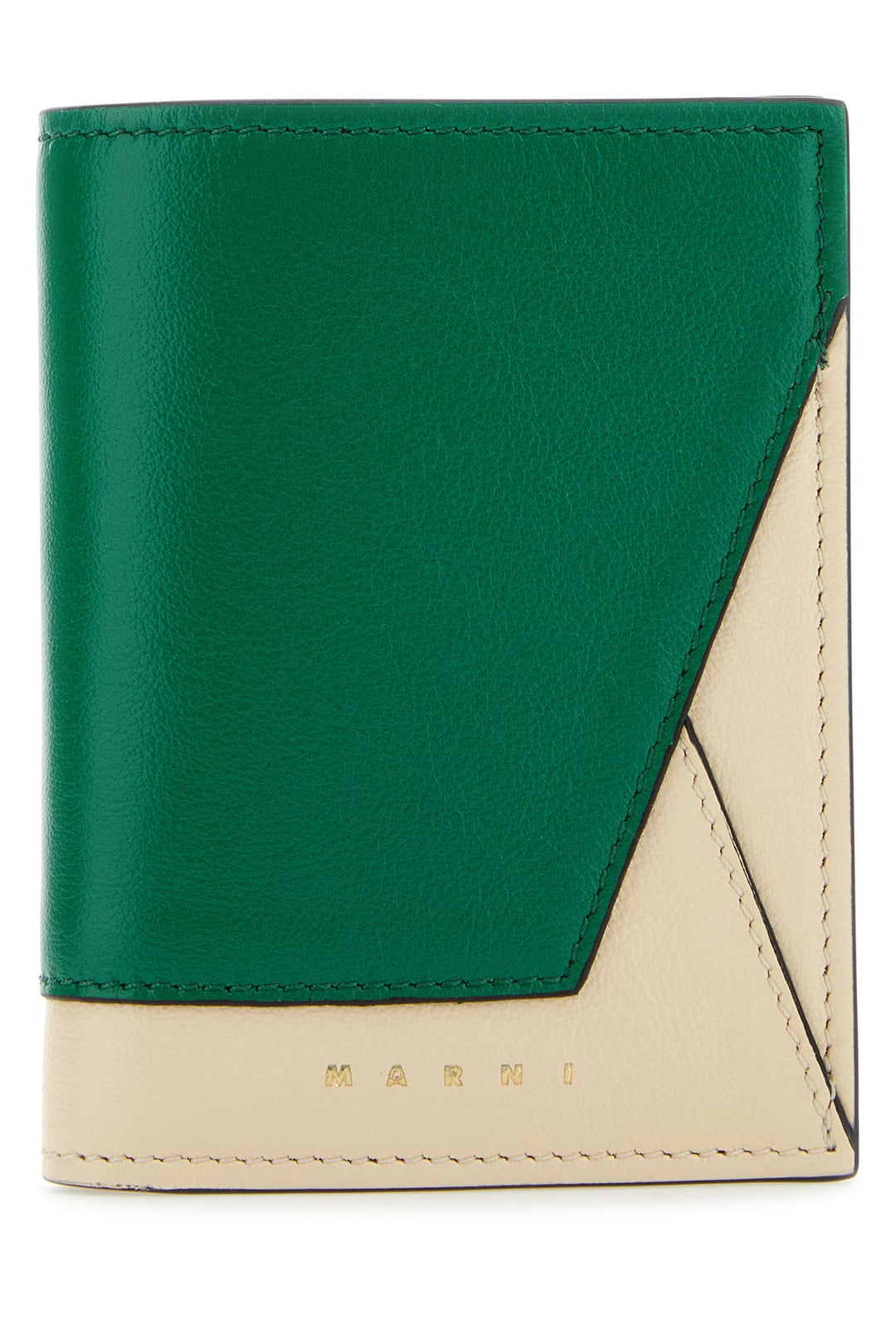 Two-tone leather wallet