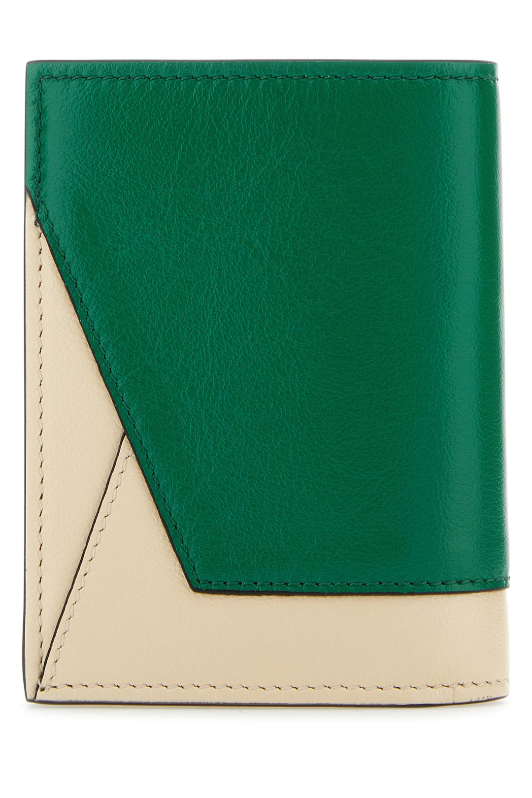 Two-tone leather wallet