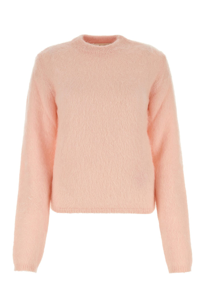 Pastel pink mohair blend sweater