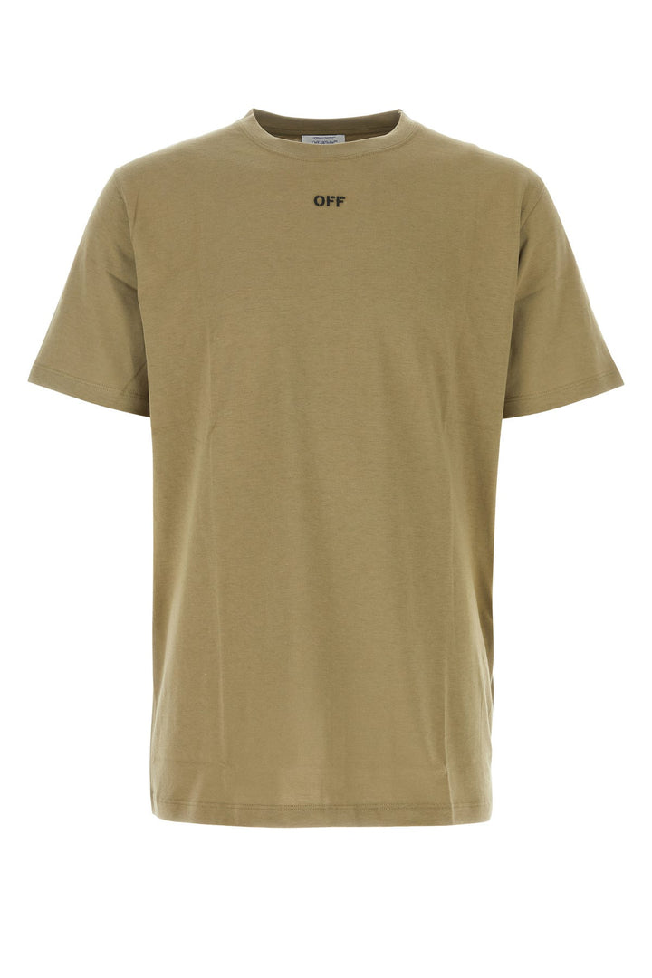 Army green cotton t-shirt