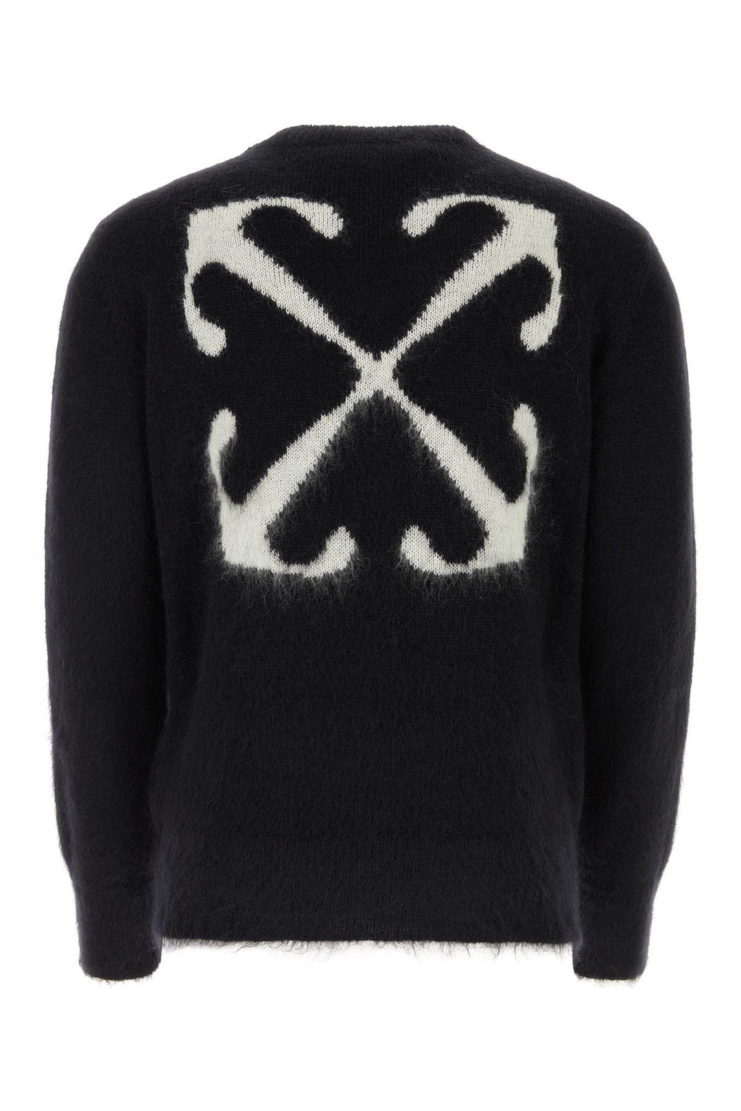 Black mohair blend sweater