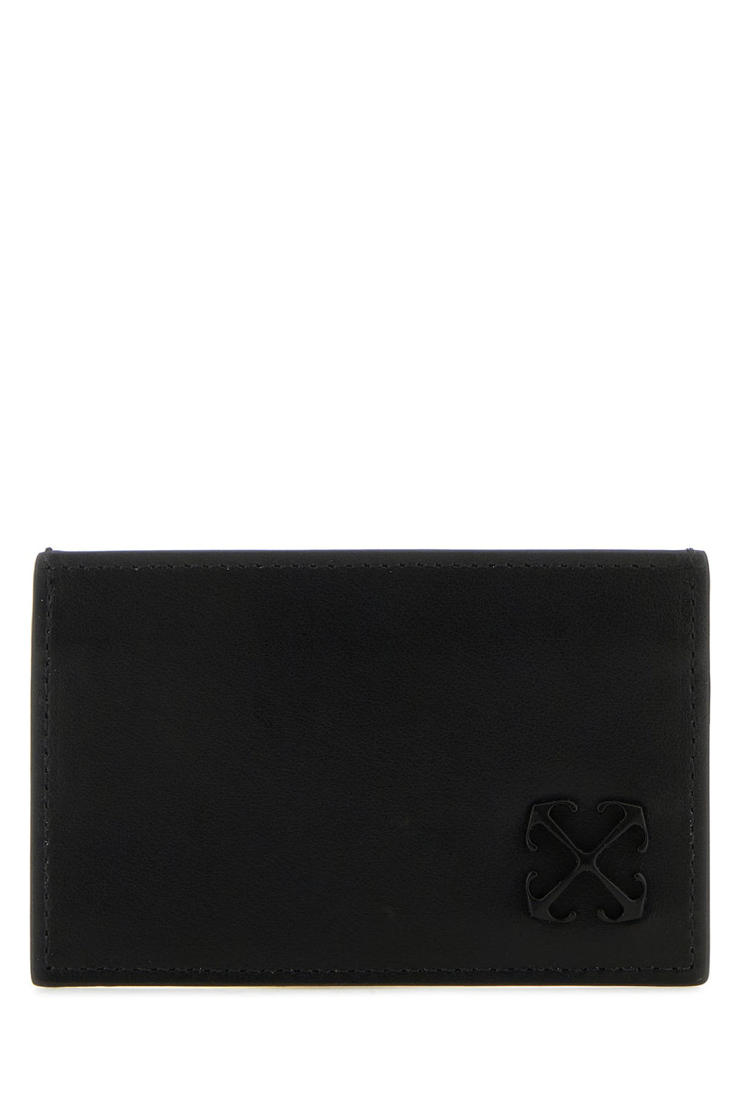 Black leather Jitney card holder