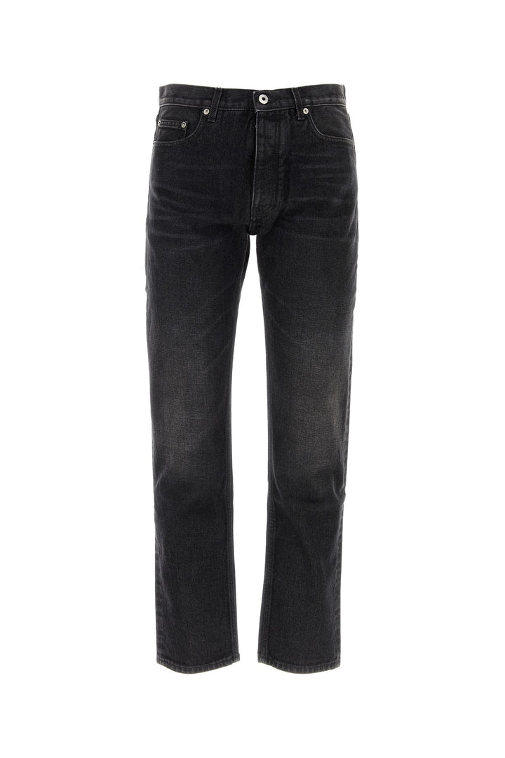 Black denim jeans