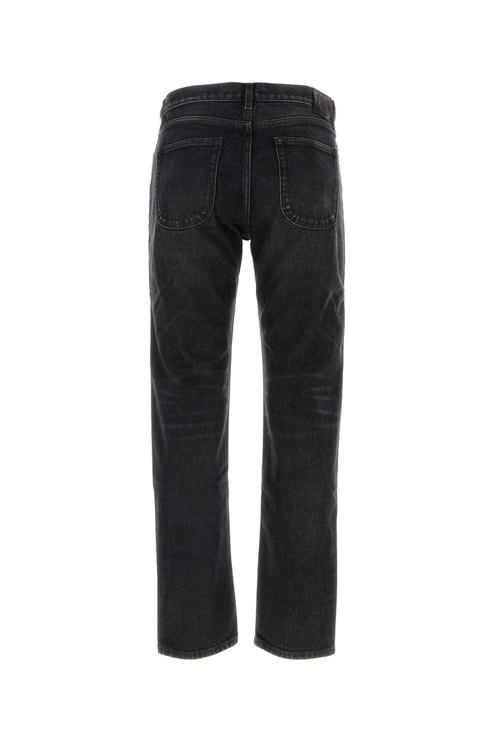 Black denim jeans