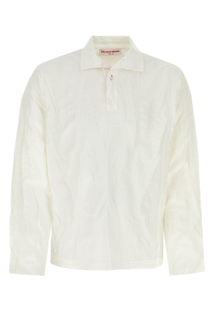 White cotton blend Roland shirt