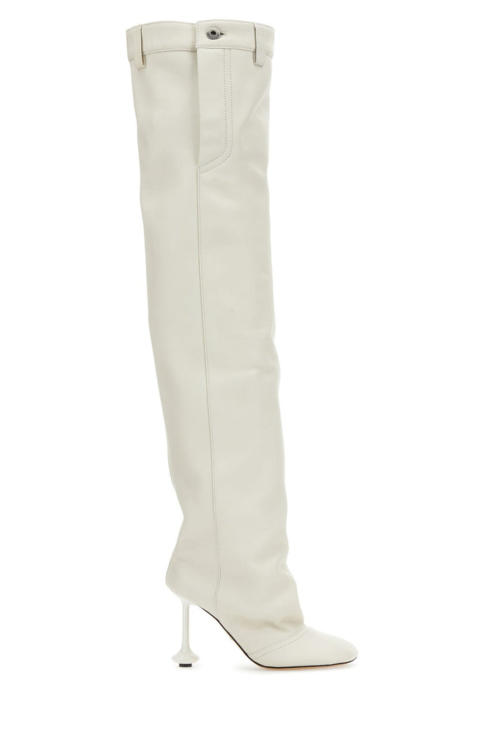 Ivory nappa leather Toy boots