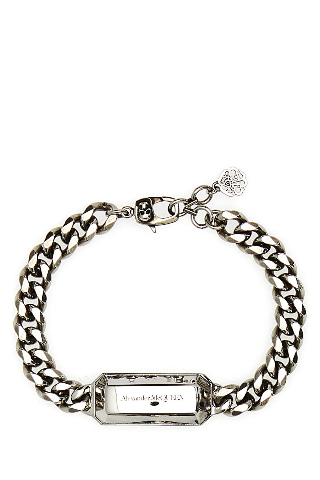 Silver metal Medallion bracelet