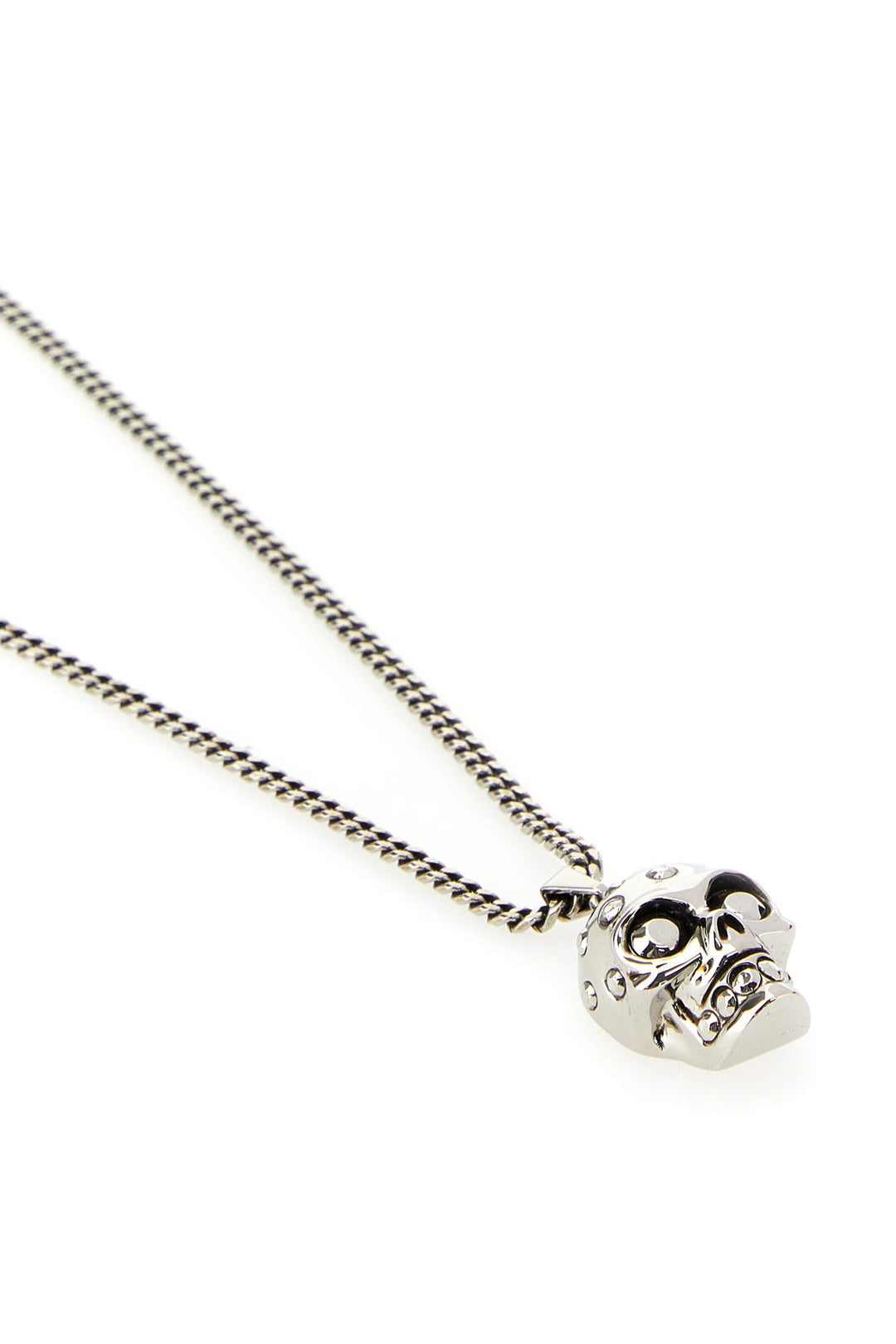 Silver metal Skull necklace