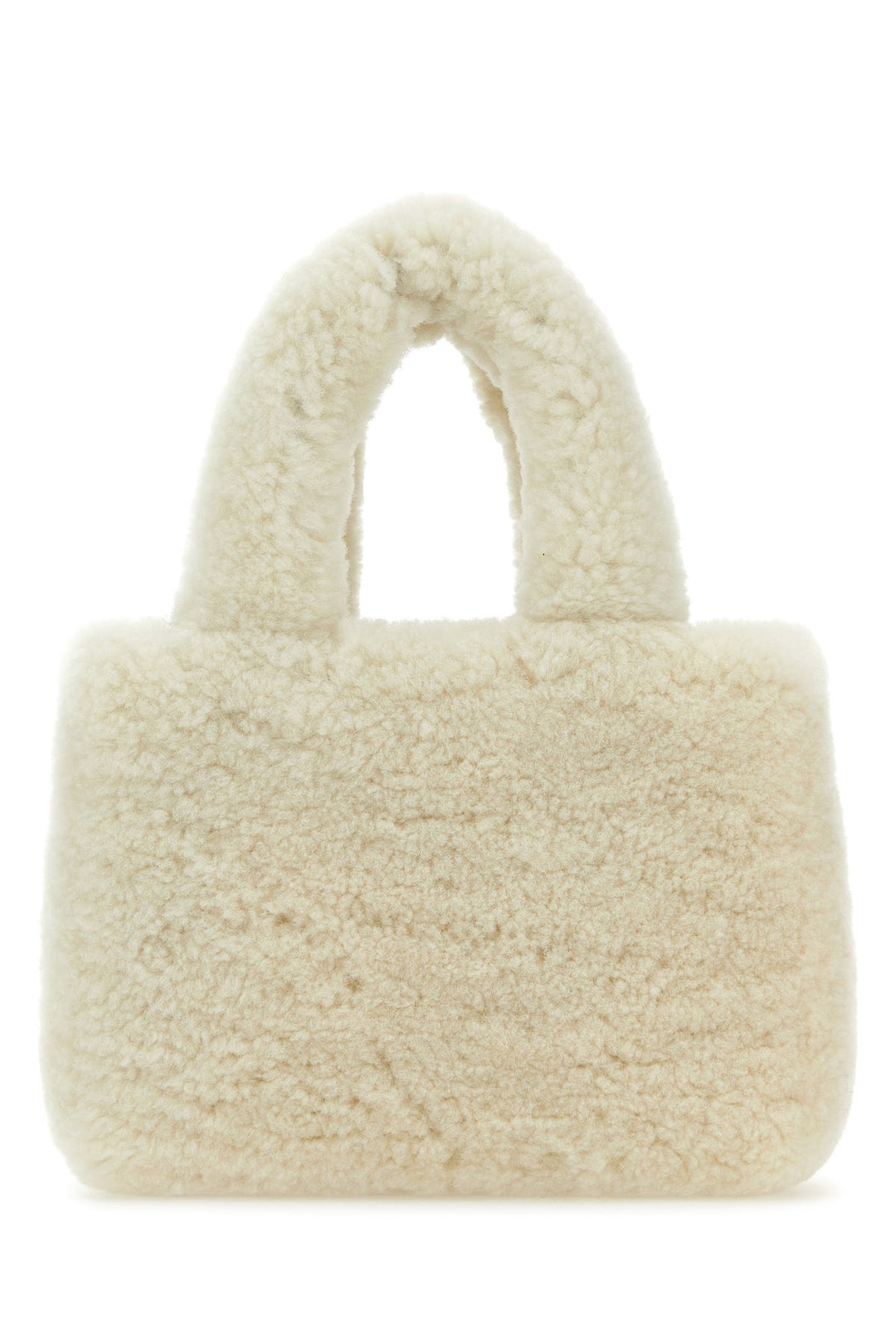 Ivory shearling Amini Giuly handbag