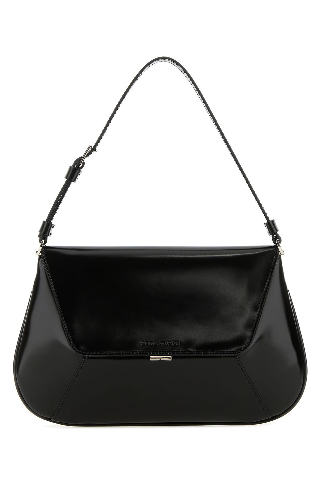 Black leather Ami shoulder bag