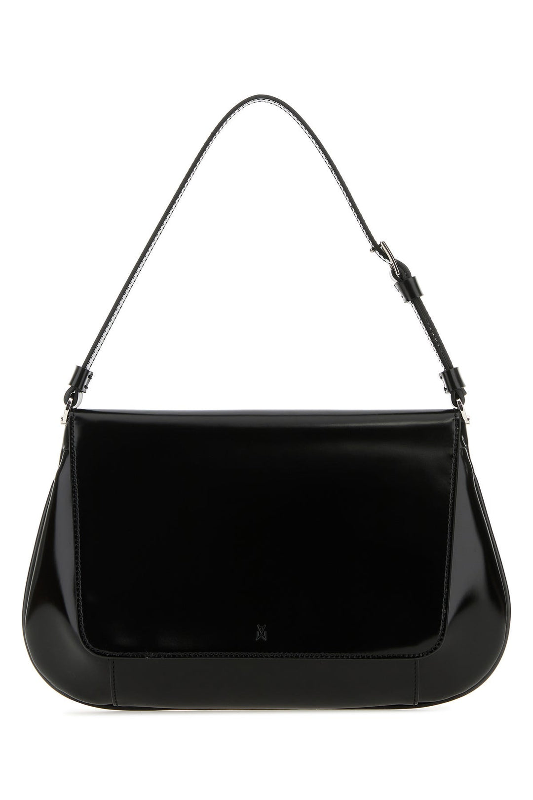 Black leather Ami shoulder bag