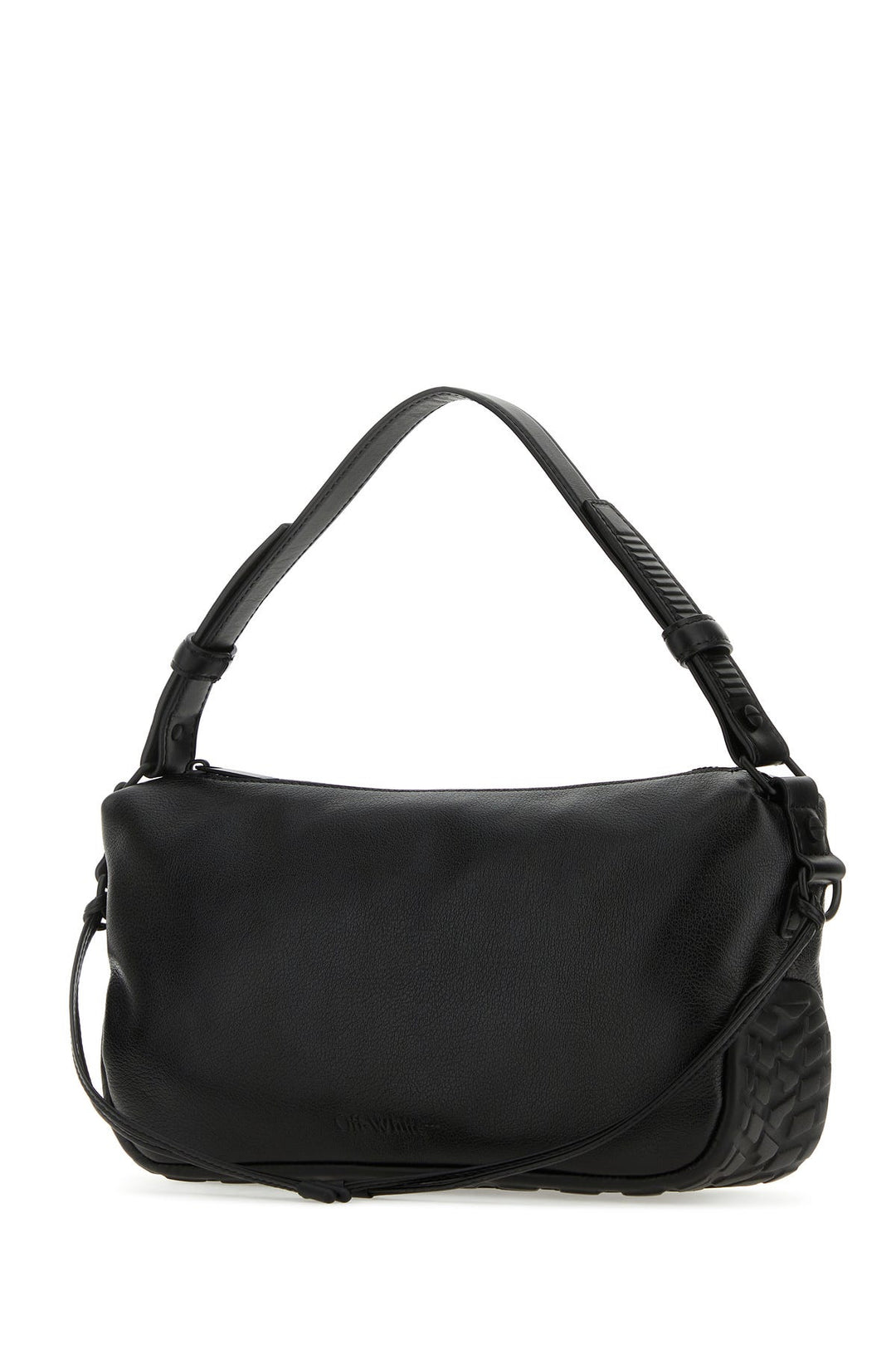 Black leather Biker Tire shoulder bag