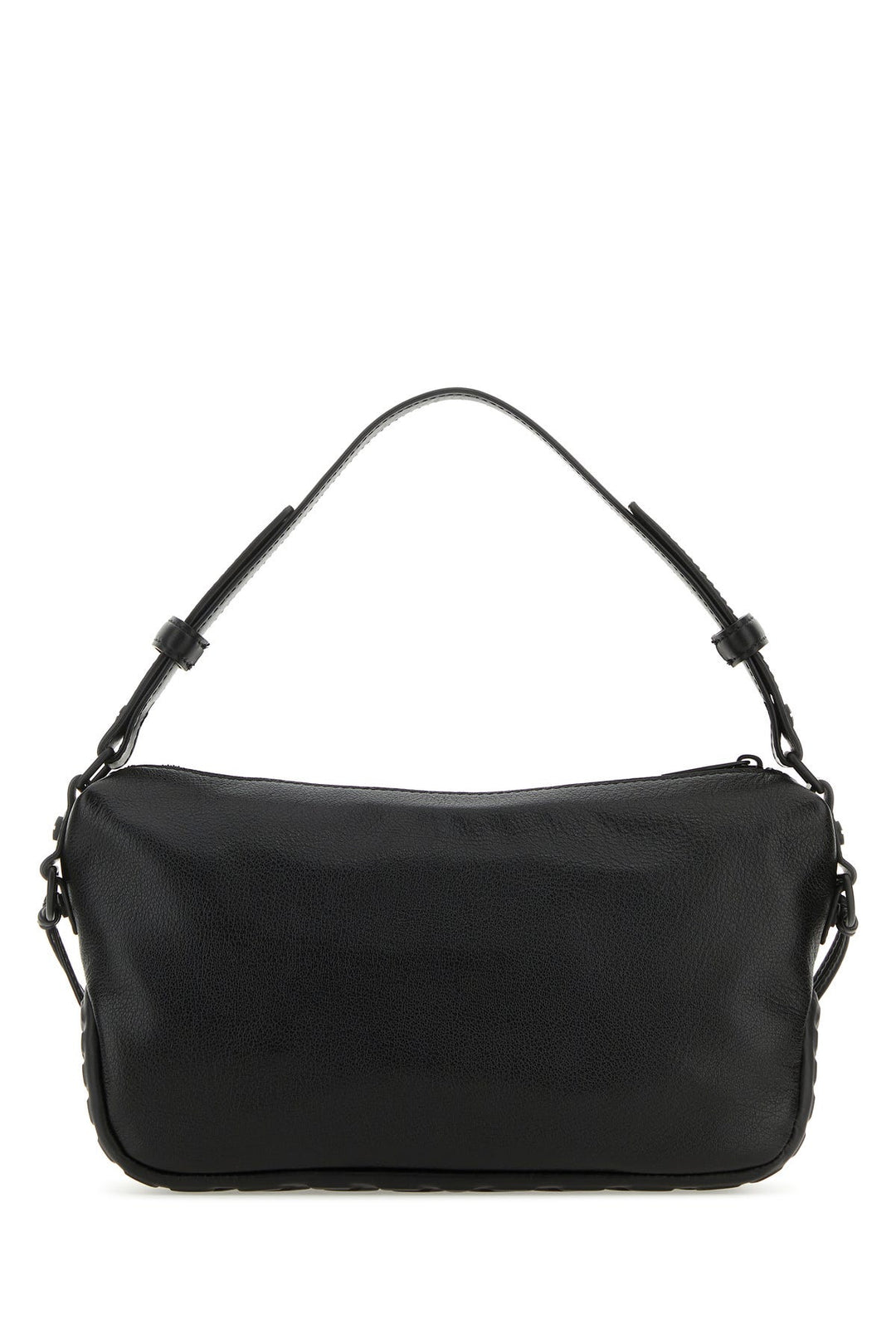 Black leather Biker Tire shoulder bag