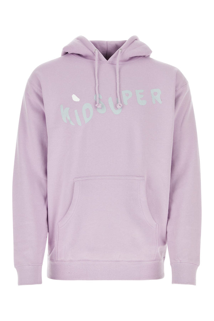 Lilac cotton blend Kidsuper Wave sweatshirt