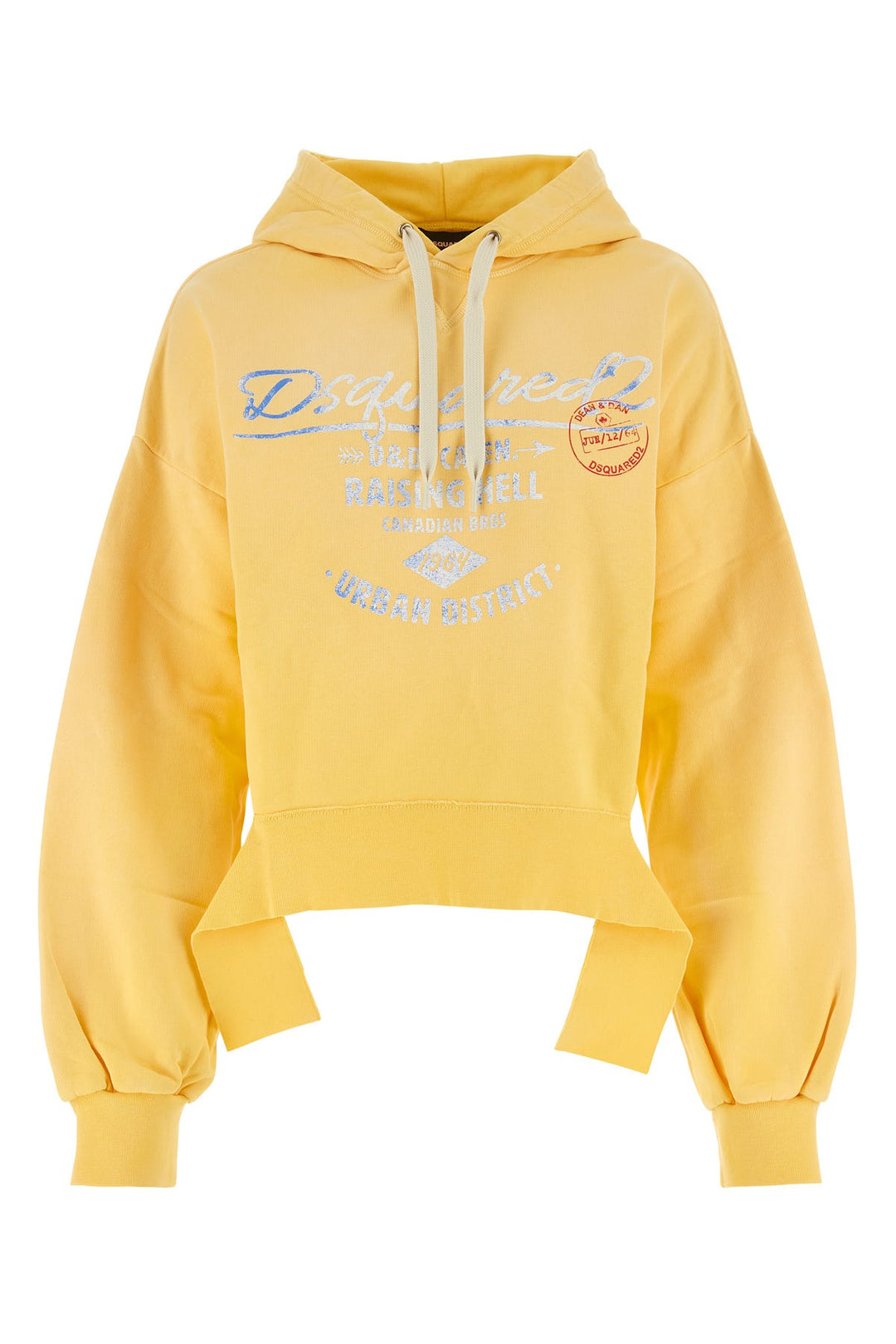 Yellow cotton sweatshirt