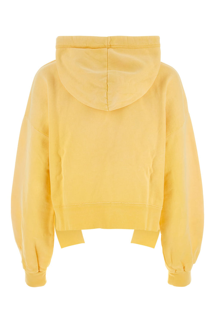 Yellow cotton sweatshirt