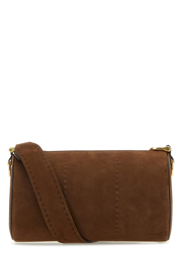 Brown nabuk Small crossbody bag