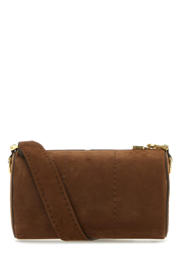 Brown nabuk Small crossbody bag