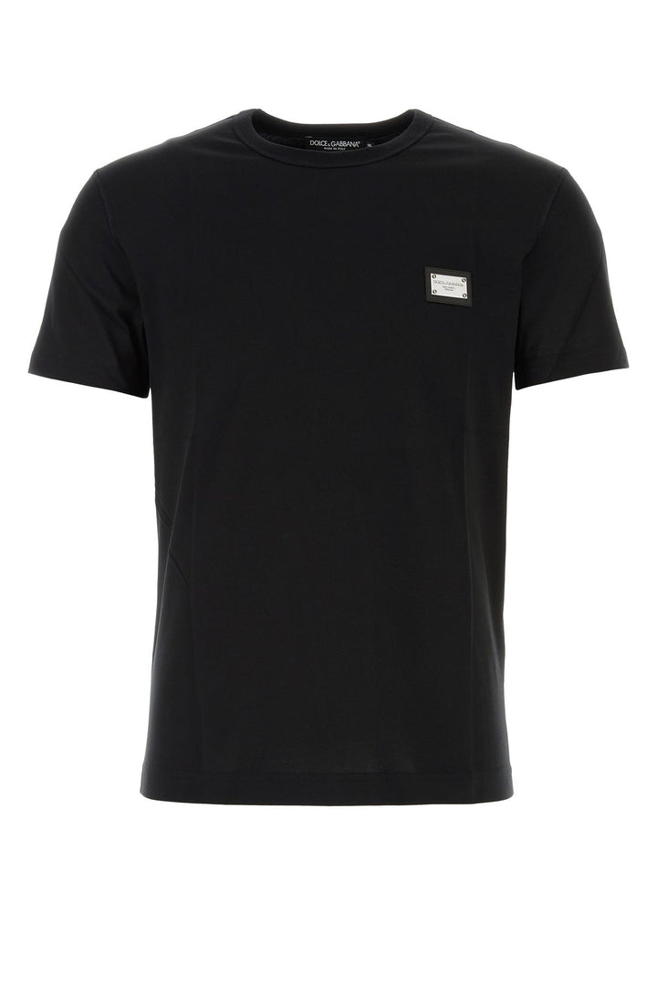 Black cotton t-shirt