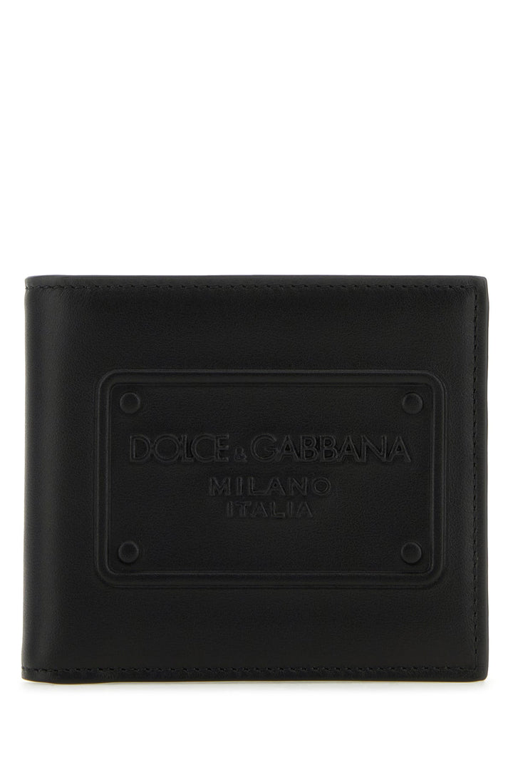 Black leather wallet