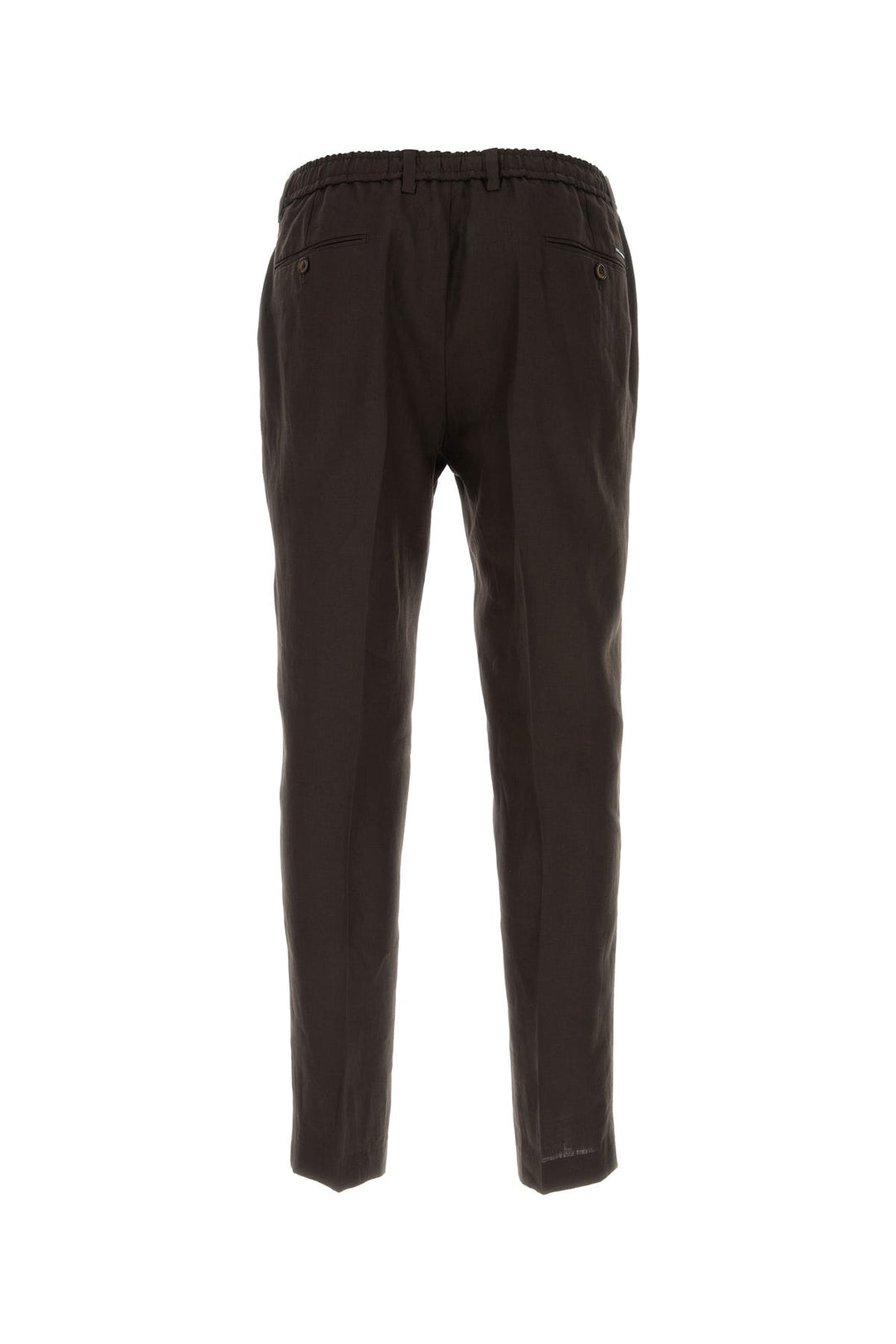 Dark brown stretch cotton pant