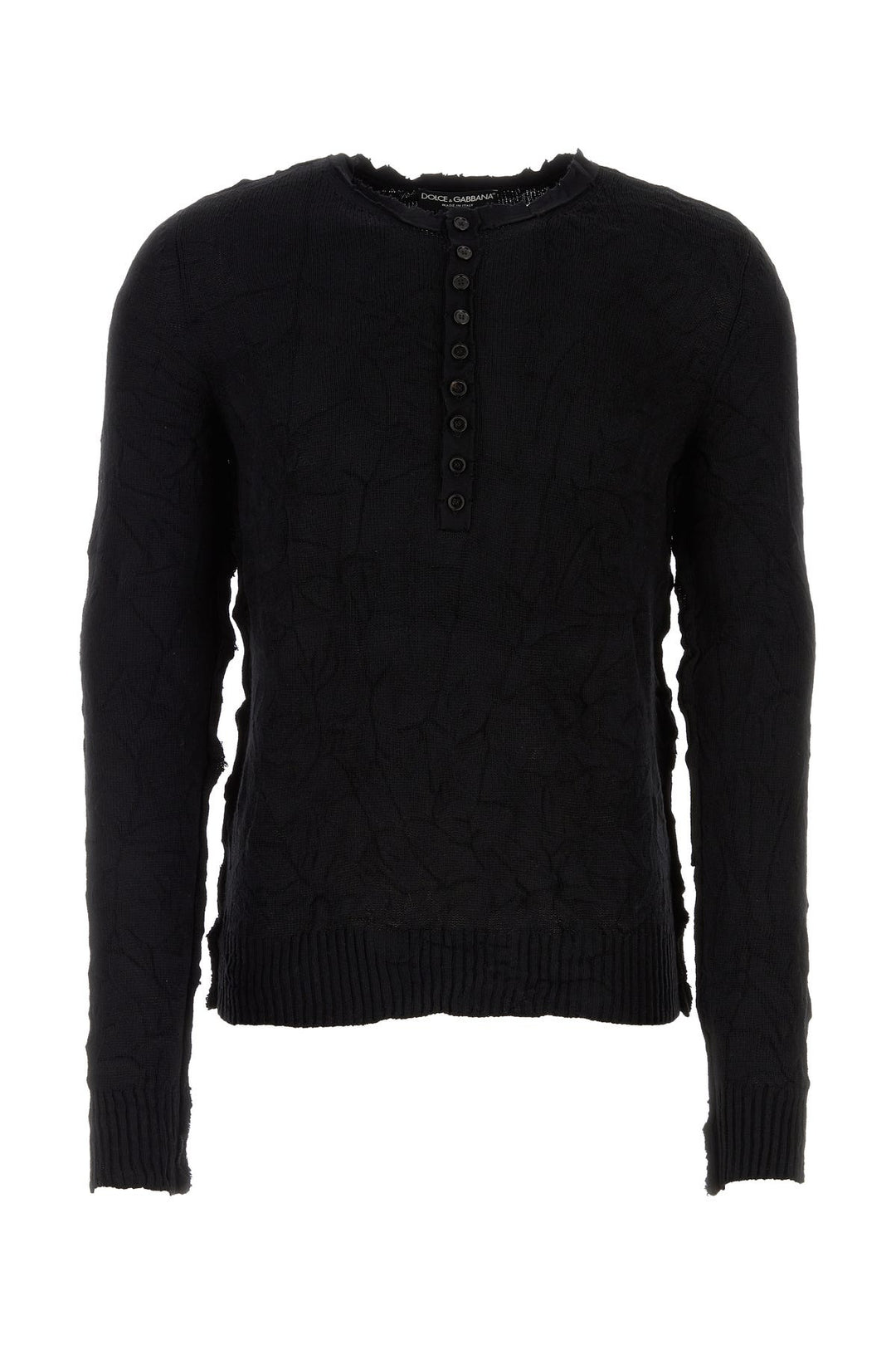 Black wool blend sweater