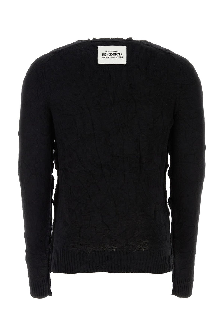 Black wool blend sweater