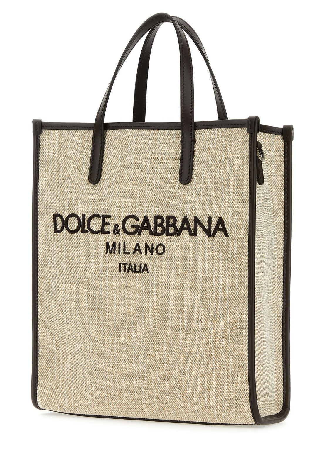 Sand canvas small shopping bag