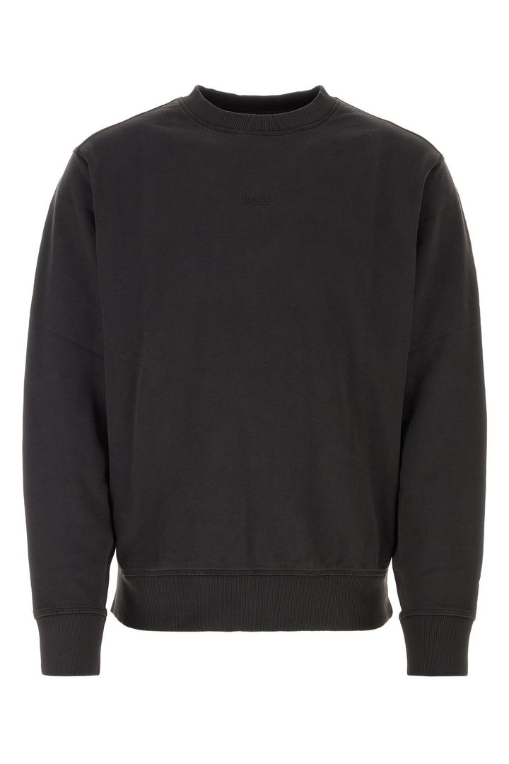 Black cotton sweatshirt