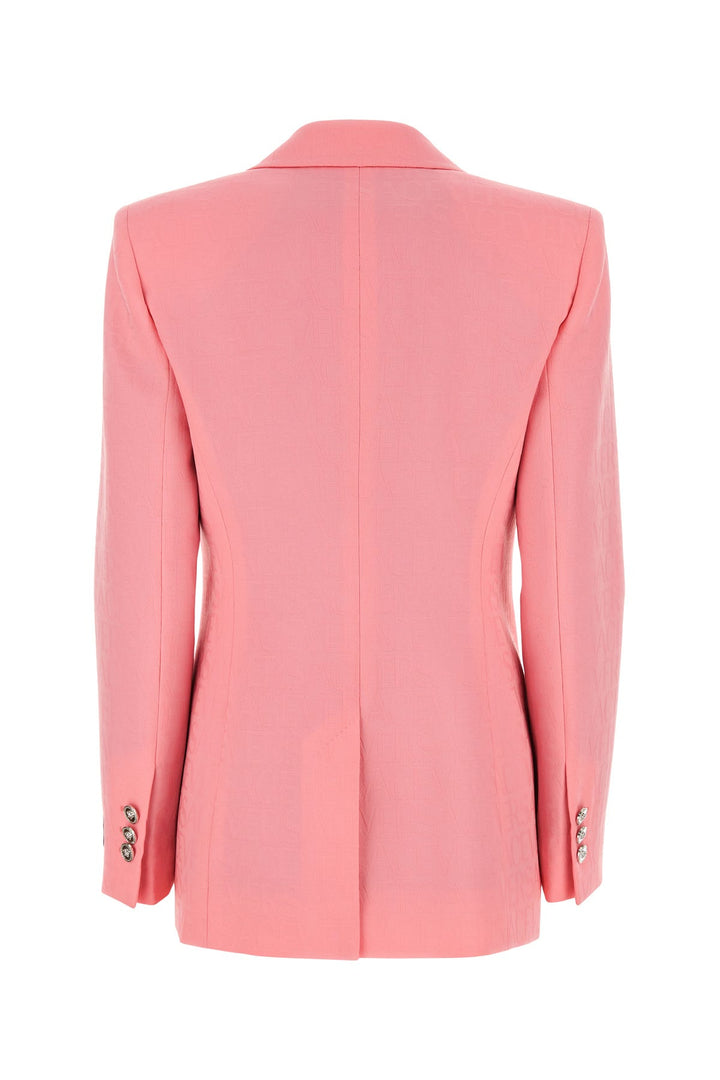 Pink jacquard blazer