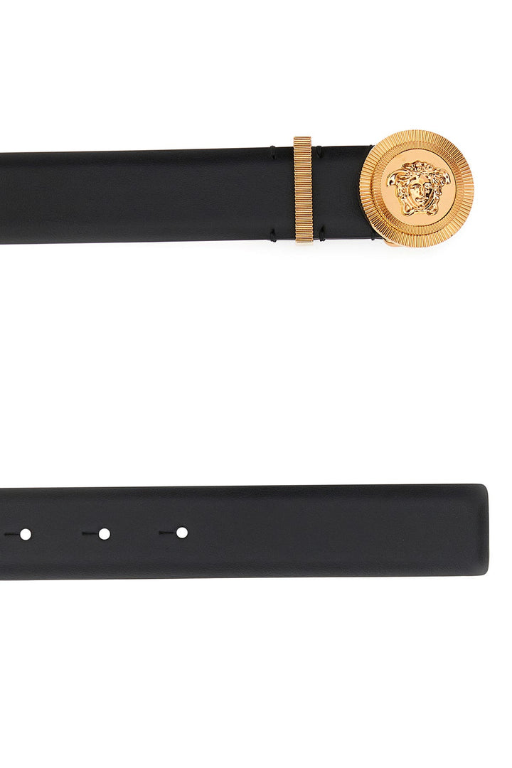 Black leather belt