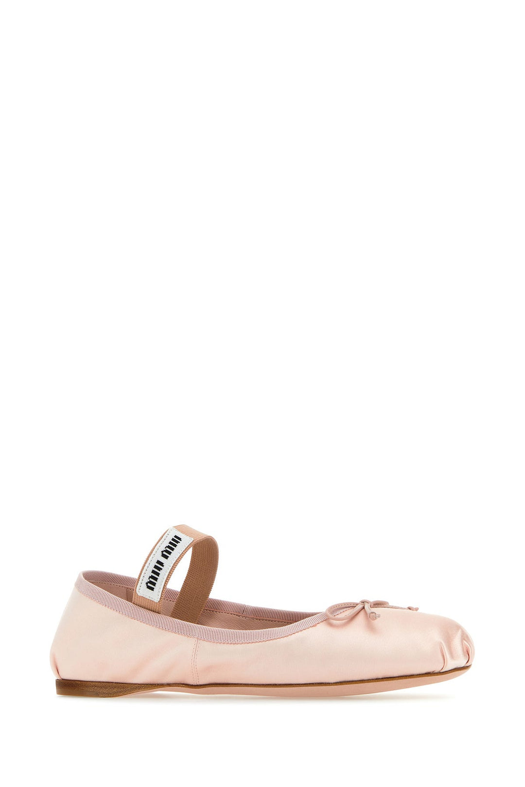 Light pink satin ballerinas