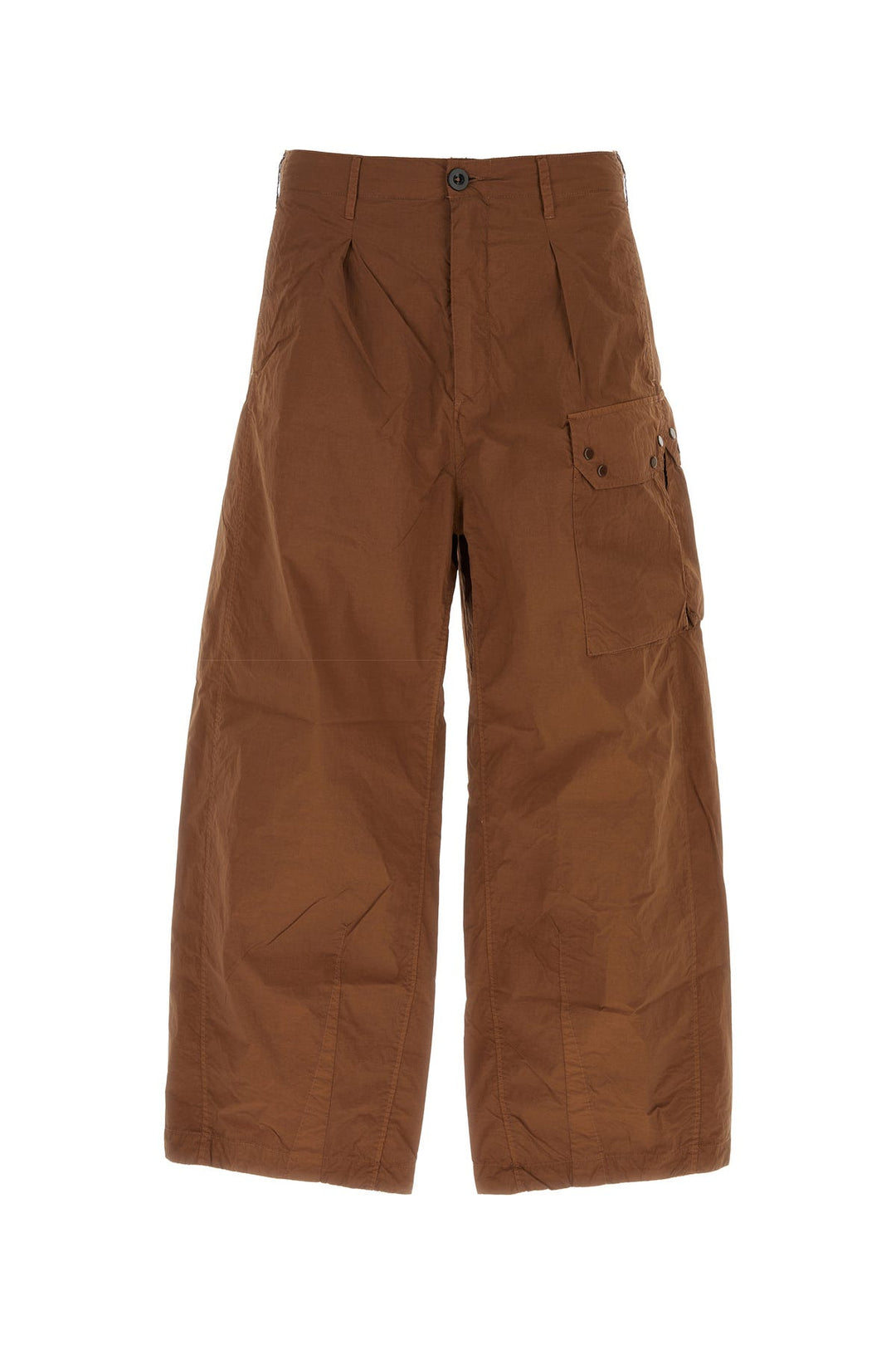 Brown nylon cargo pant