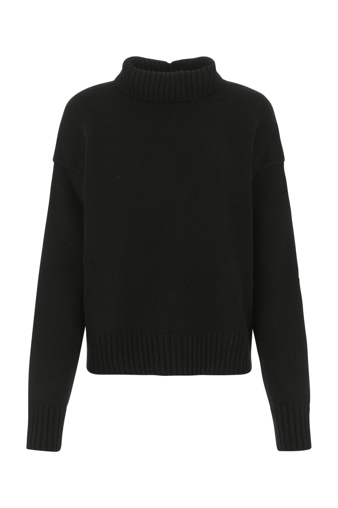 Black cashmere blend oversize sweater