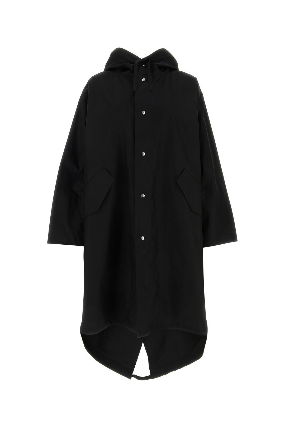 Black cotton parka